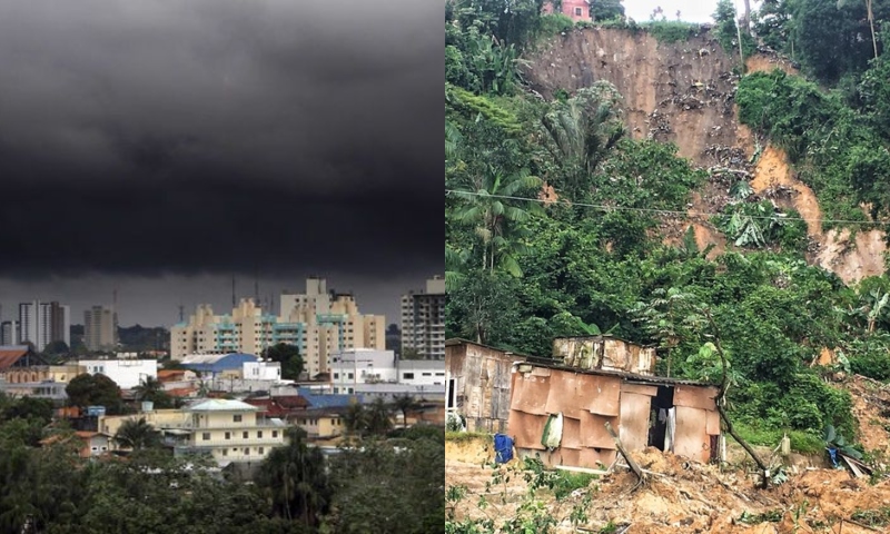 Aviso: intensas precipitações elevam o perigo de deslizamentos em Manaus