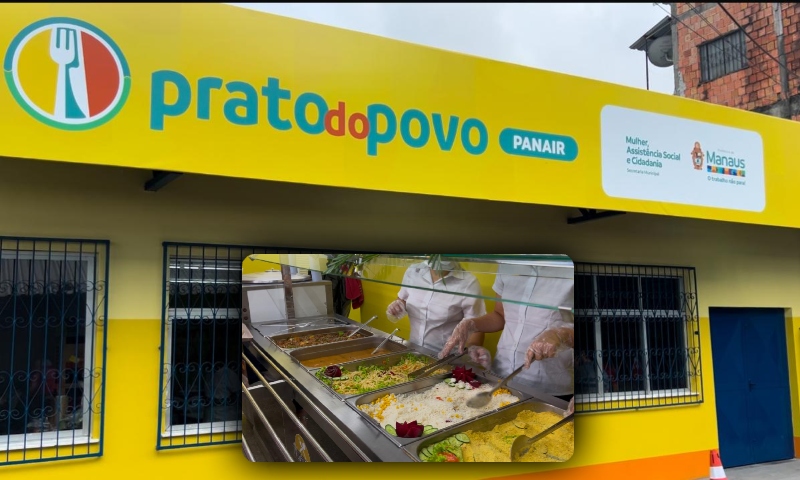 Prefeitura de Manaus lança 12ª unidade do ‘Prato do Povo’ na feira da Panair; assista ao vídeo